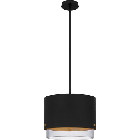 Quoizel Elio Mid Pendant Led Light Matte Black EIO1814MBK